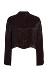 Twp Reversible Silk Top In Brown