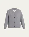 Twp Ribbed Cashmere Cardigan In Gray