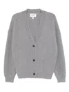 Twp Ribbed Cashmere Cardigan In Gray