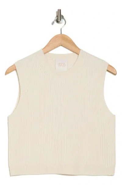 Twp Ribbed Cashmere Sweater Vest In Ivory