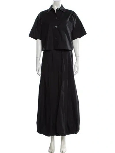 Pre-owned Twp Ruffle Embellishment Skirt Set In Black