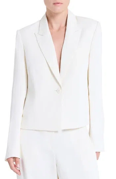 Twp Sawyer Boxy Crop Blazer In Bone