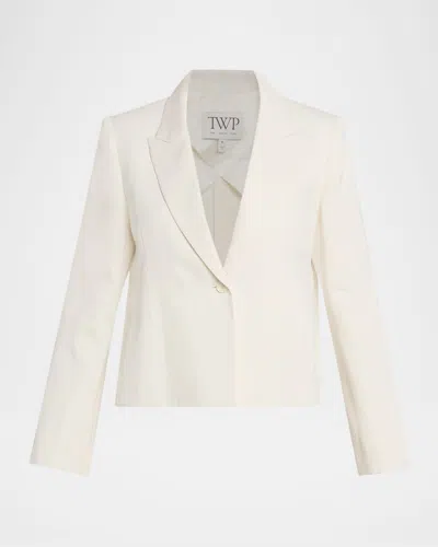 Twp Sawyer Single-breasted Blazer In White