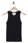 Twp Scoop Neck Knit Tank In Blue