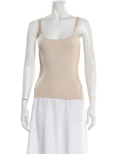 Pre-owned Twp Scoop Neck Sleeveless Top W/ Tags In Neutral