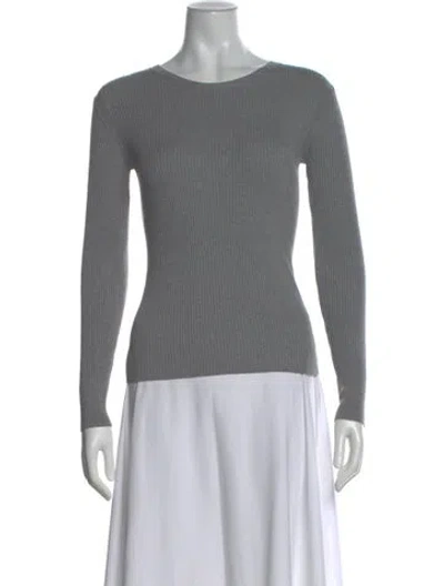 Pre-owned Twp Scoop Neck Sweater W/ Tags In Gray