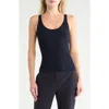 Twp Second Base Silk Blend Tank Top In Black