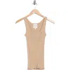 Twp Second Base Silk Blend Tank Top In Brown