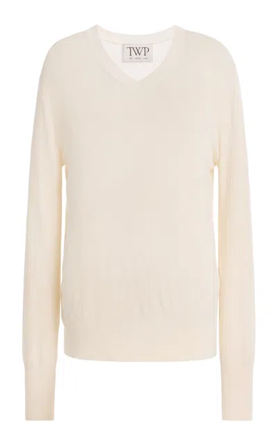 Twp Second Skin Sweater In Ivory