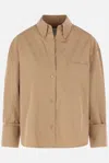 Twp Next Morning Cotton Button-up Shirt In Brown