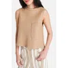 Twp Short Lived Sleeveless Hemp Top In Brown