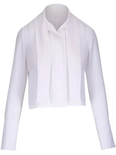 Twp Bluse Aus Seide In Weiss