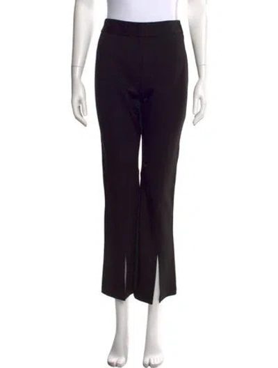 Pre-owned Twp Silk Flared Pants In Black