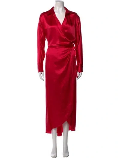 Pre-owned Twp Silk Long Dress In Pink