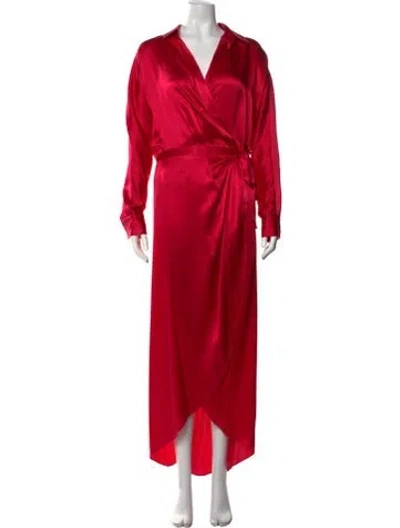 Pre-owned Twp Silk Long Dress In Pink