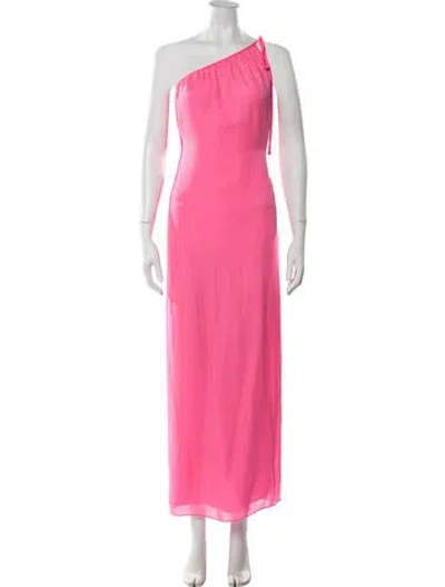 Pre-owned Twp Silk Long Dress In Pink