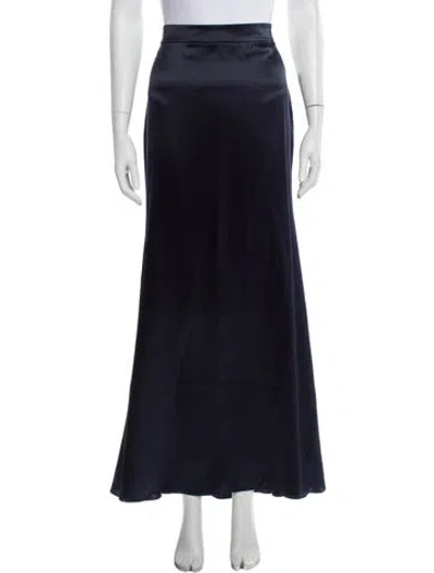 Pre-owned Twp Silk Long Skirt In Blue