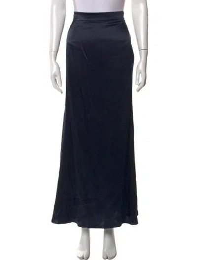 Pre-owned Twp Silk Long Skirt In Blue