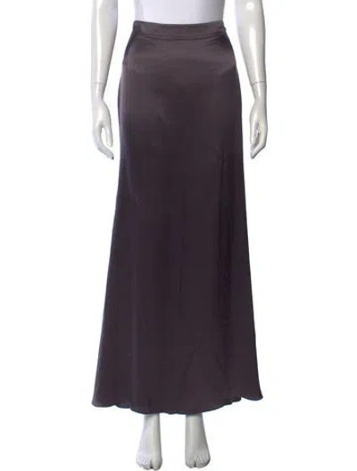 Pre-owned Twp Silk Long Skirt In Purple