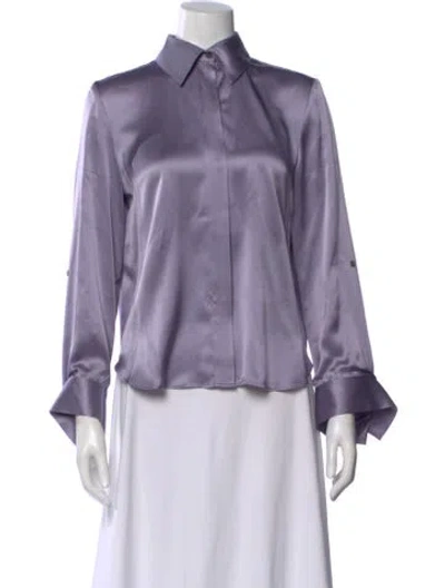 Pre-owned Twp Silk Long Sleeve Blouse