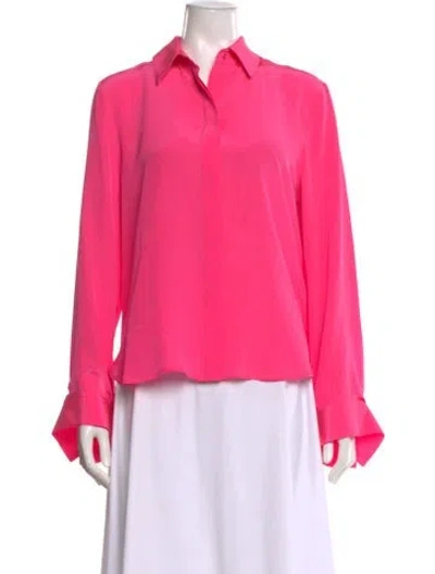 Pre-owned Twp Silk Long Sleeve Blouse In Pink