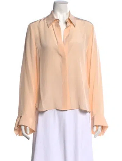 Pre-owned Twp Silk Long Sleeve Blouse In Pink