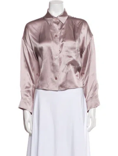 Pre-owned Twp Silk Long Sleeve Blouse In Pink