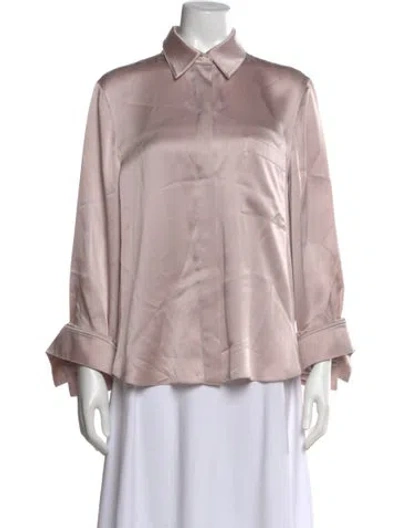 Pre-owned Twp Silk Long Sleeve Blouse In Pink