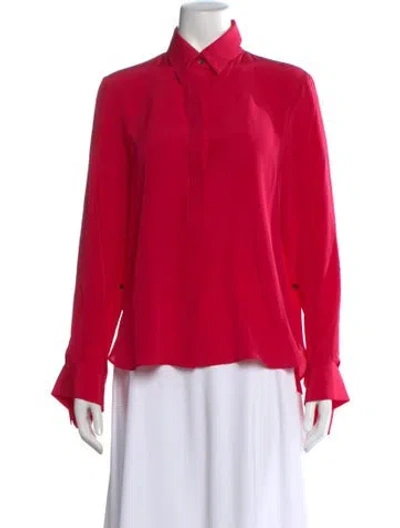Pre-owned Twp Silk Long Sleeve Blouse In Pink