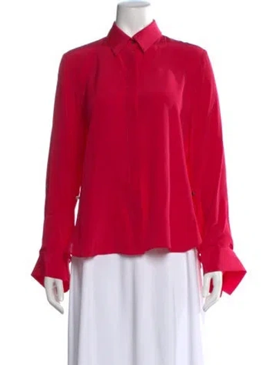 Pre-owned Twp Silk Long Sleeve Blouse In Pink