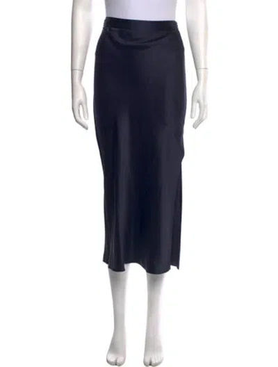 Pre-owned Twp Silk Midi Length Skirt In Blue