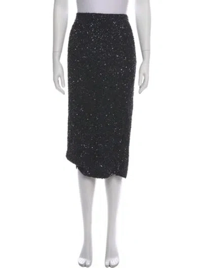 Pre-owned Twp Silk Midi Length Skirt In Gray