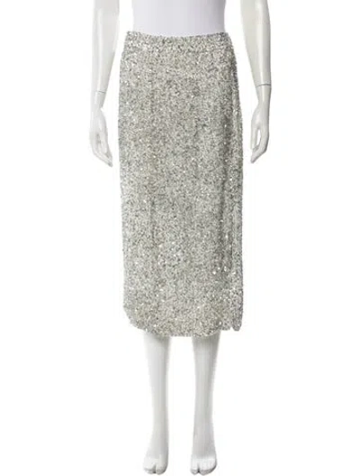 Pre-owned Twp Silk Midi Length Skirt In Multi