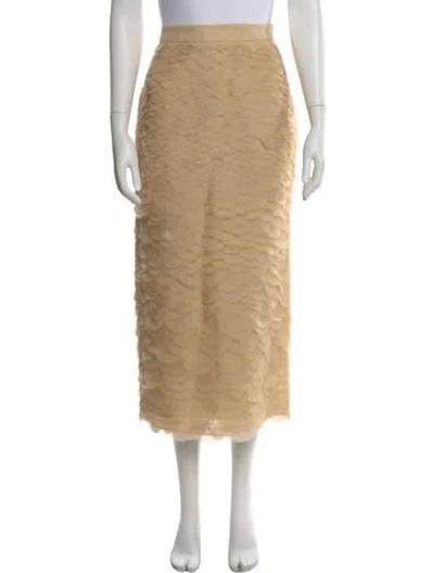 Pre-owned Twp Silk Midi Length Skirt In Neutral