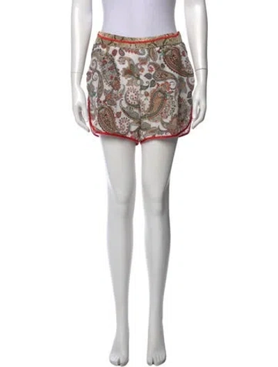 Pre-owned Twp Silk Mini Shorts In White