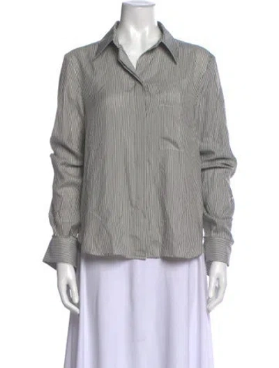 Pre-owned Twp Silk Striped Top In Multi