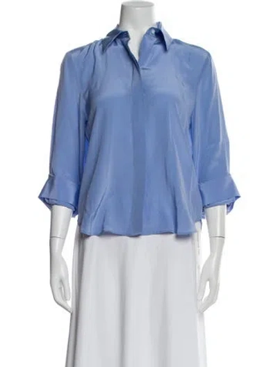 Pre-owned Twp Silk Three-quarter Sleeve Blouse In Multi