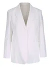 Twp Single-breasted Blazer In White