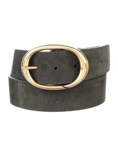 Pre-owned Twp Skinny Leather Belt W/ Tags In Black