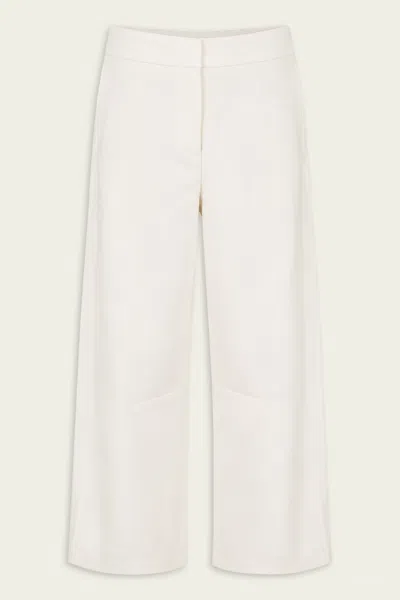 Twp Slouchy Bf Trouser In Ivory In White