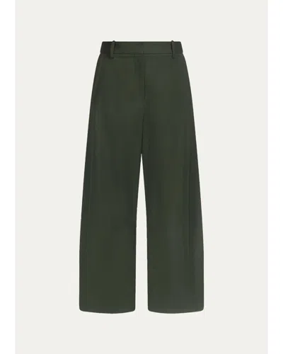 Twp Slouchy Boyfriend Trousers In Green