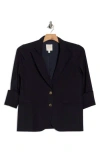 Twp Solid Stretch Wool Blazer In Blue