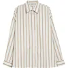Twp Something Borrowed Stripe Cotton Button-up Shirt In Multi