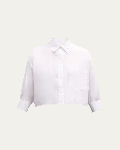 Twp Soon To Be Ex Superfine Cotton Button-front Shirt In White