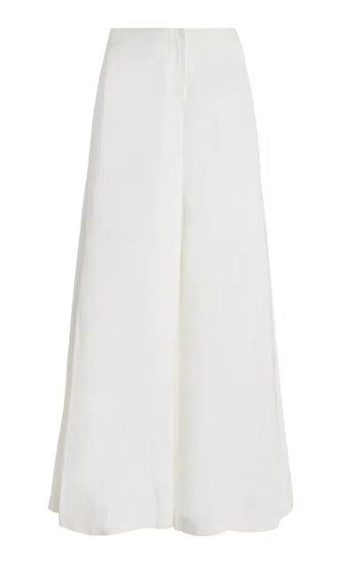 Twp Stevie High-rise Wide-leg Pants In White