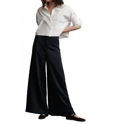 Twp Stevie Ultra Wide Leg Pants In Midnight In Black