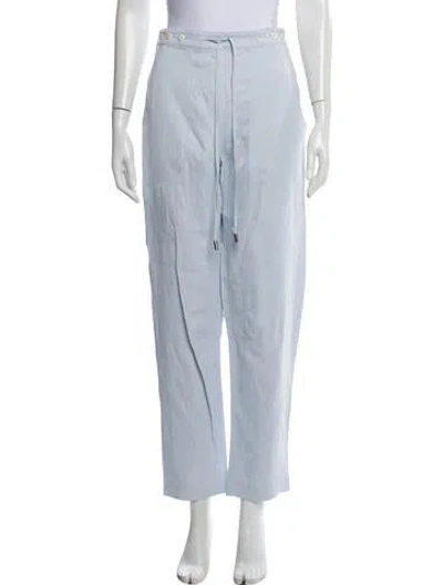 Pre-owned Twp Straight Leg Pants In Blue