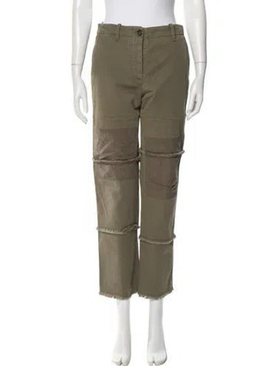 Pre-owned Twp Straight Leg Pants In Green