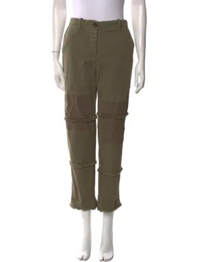 Pre-owned Twp Straight Leg Pants In Green