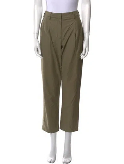 Pre-owned Twp Straight Leg Pants In Green